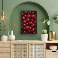 Quadro Decorativo Cerejas