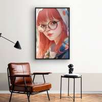 Quadro Decorativo Cute Girl