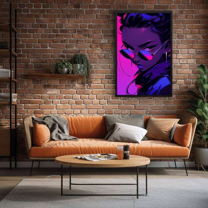 Quadro Decorativo Purple Girl