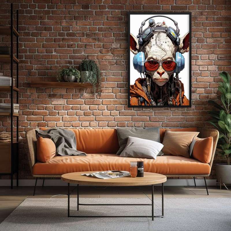 Quadro Decorativo Cyberpunk Mouse