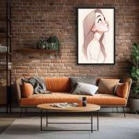 Quadro Decorativo Cartoon Girl