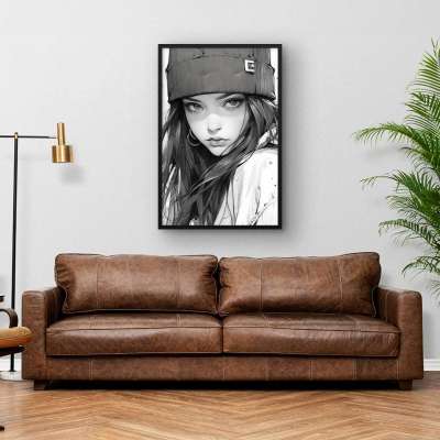 Quadro Decorativo Street Girl