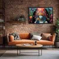 Quadro Decorativo Xamã Robótica