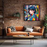 Quadro Decorativo Anime Jovem