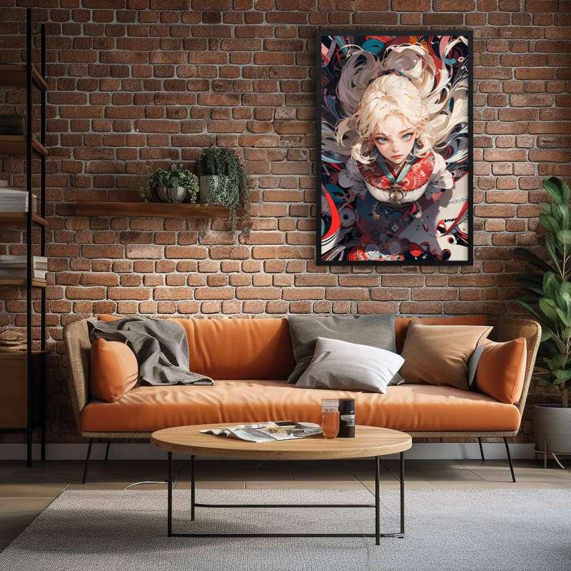 Quadro Decorativo Menina Anime