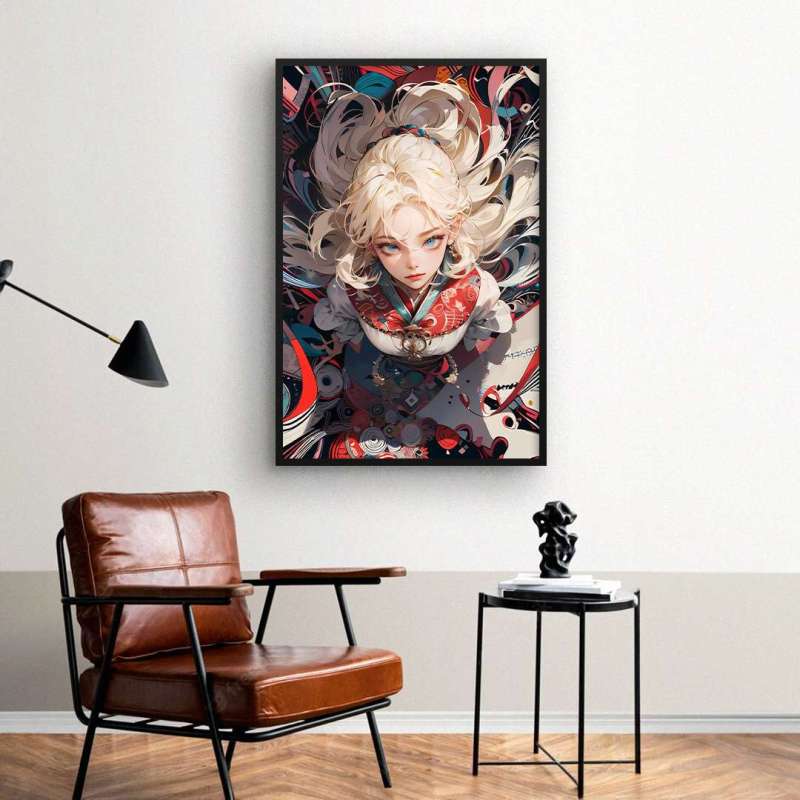 Quadro Decorativo Menina Anime