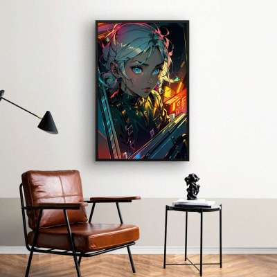 Quadro Decorativo Anime Cyberpunk