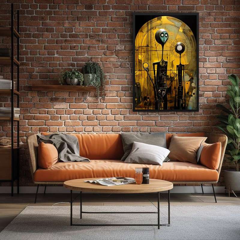 Quadro Decorativo Vitral Surrealista