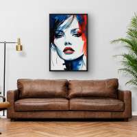 Quadro Decorativo Red & Blue