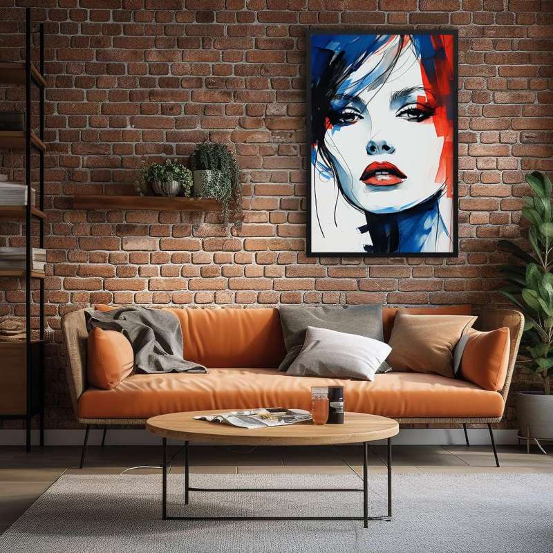 Quadro Decorativo Red & Blue