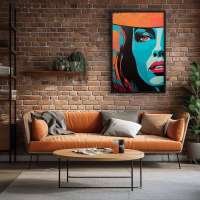 Quadro Decorativo Blue Woman