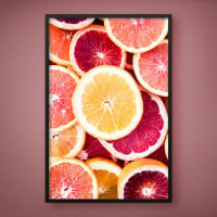 Quadro Decorativo Toranja em Fatias