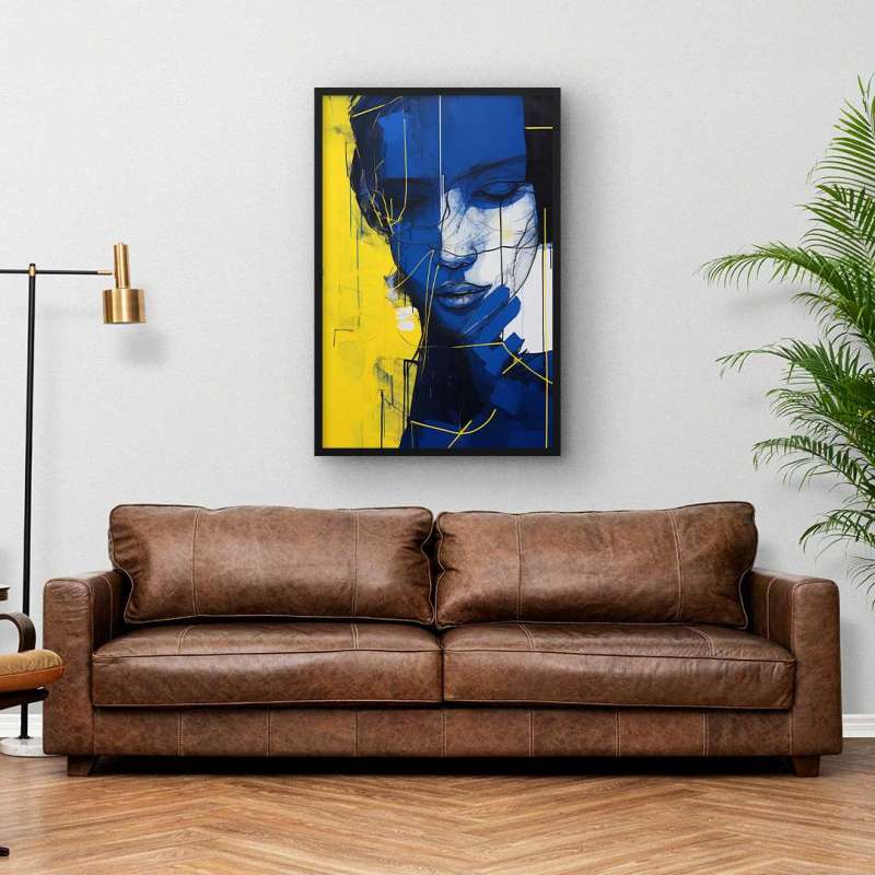 Quadro Decorativo Blue Face