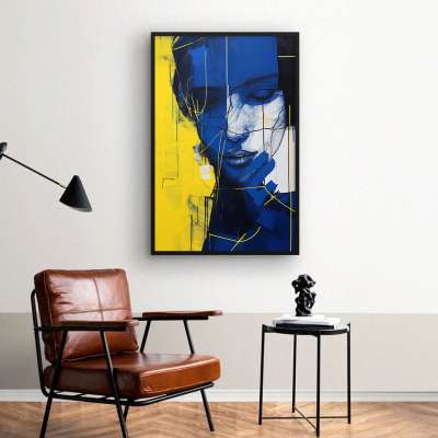 Quadro Decorativo Blue Face