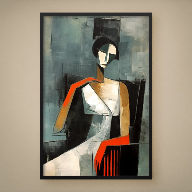 Quadro Decorativo Mulher Abstrata