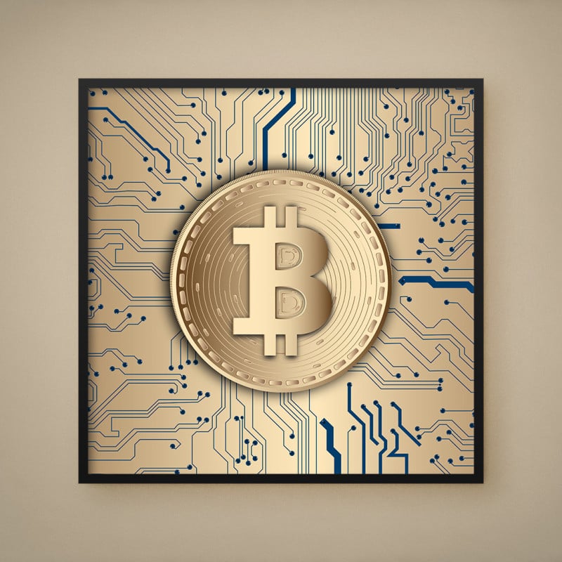 Quadro Decorativo Bitcoin