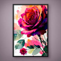 Quadro Decorativo Hibiscos