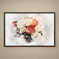 Quadro Decorativo Margarida Enfumaçada