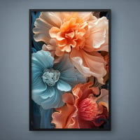 Quadro Decorativo Flores Fluídas I