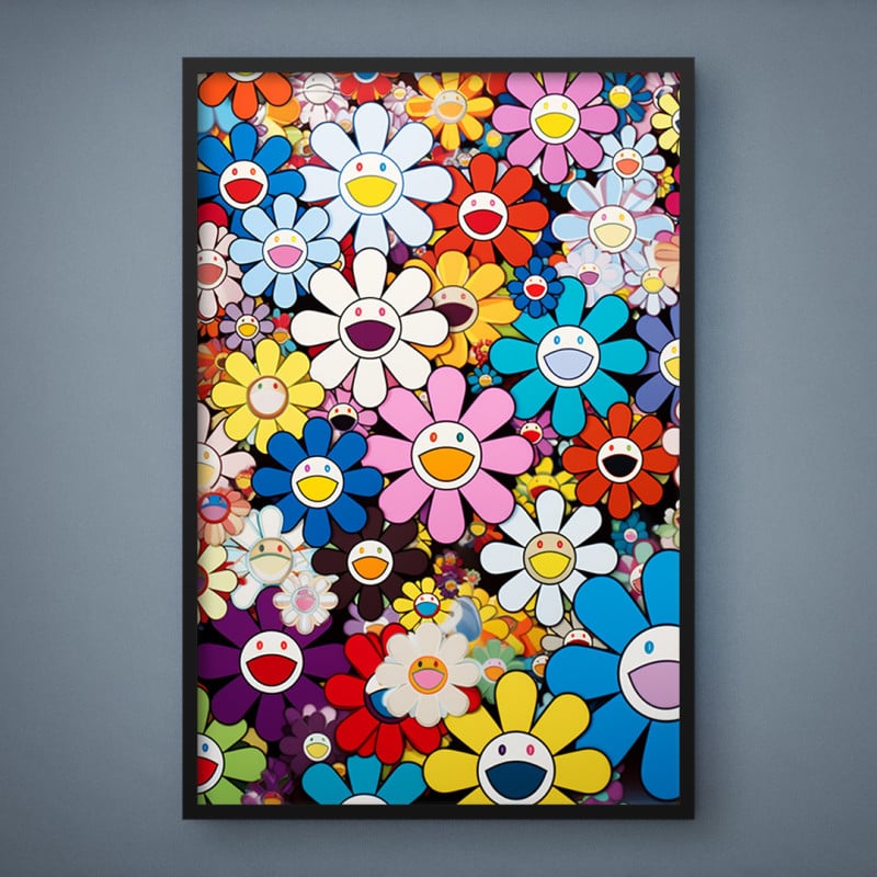 Quadro Decorativo Flores Smile