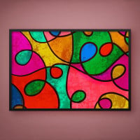 Quadro Decorativo Abstrato Japan Style