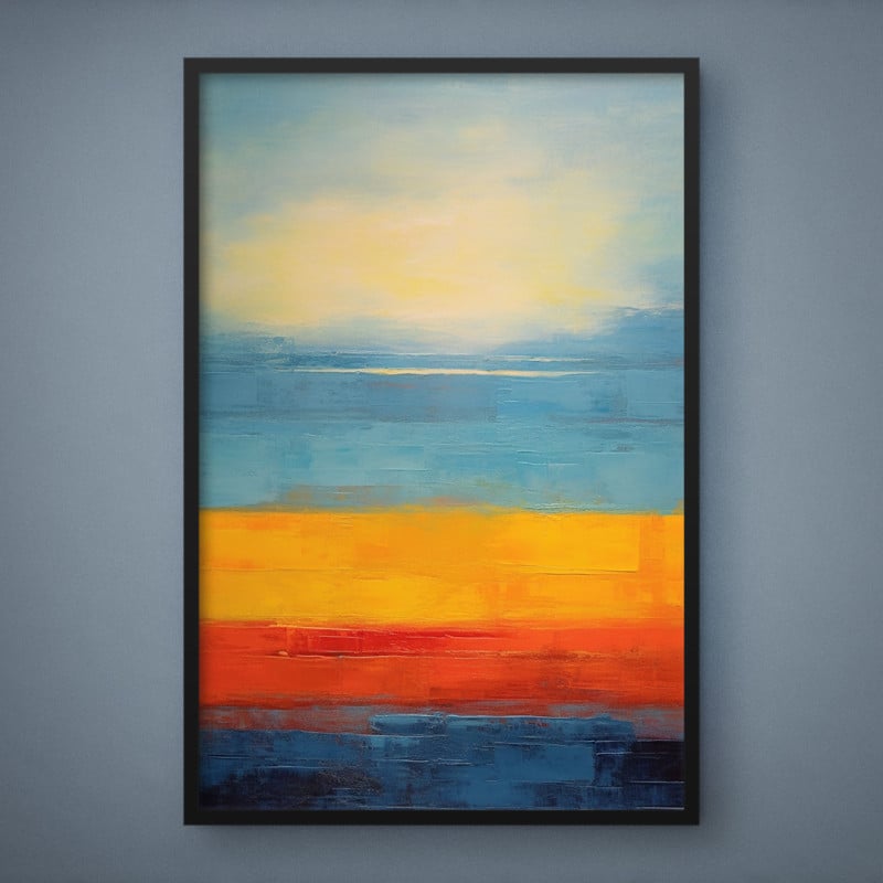 Quadro Decorativo Abstrato Amanhecer