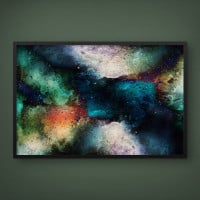 Quadro Decorativo Nebulosas Coloridas I