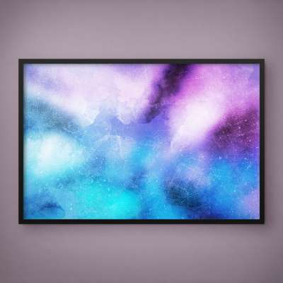 Quadro Decorativo Nebulosas Coloridas I