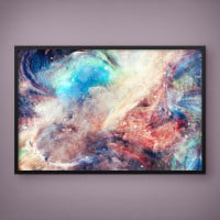 Quadro Decorativo Abstrato Blue Wave