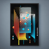 Quadro Decorativo Abstrato Fluidez