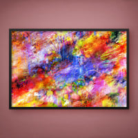 Quadro Decorativo Abstrato New 80s