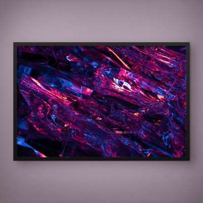 Quadro Decorativo Abstrato Cristal Fractal