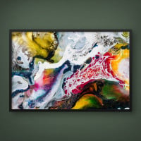 Quadro Decorativo Abstrato Flow Art