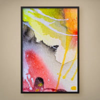 Quadro Decorativo Abstrato Árvore Cósmica