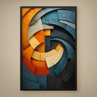 Quadro Decorativo Abstrato Flow Art I