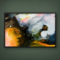 Quadro Decorativo Abstrato Splashing