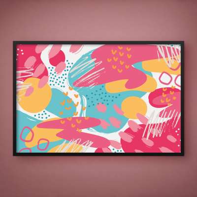 Quadro Decorativo Abstrato Cute