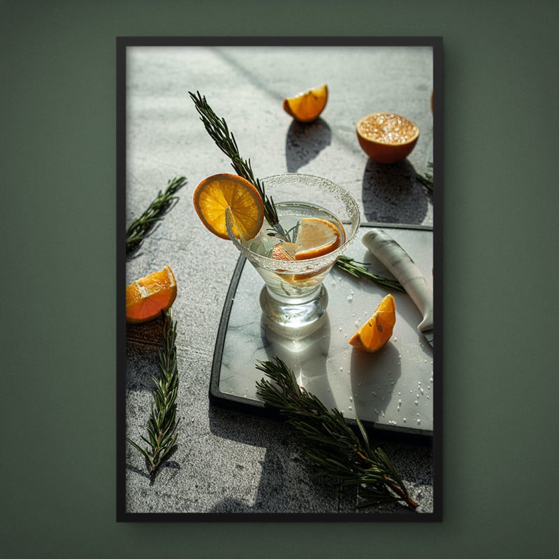 Quadro Decorativo Drink com Laranja