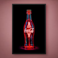 Quadro Decorativo Coca-cola Neon