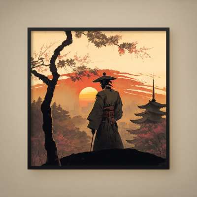 Quadro Decorativo Mestre Japonês