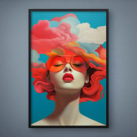 Quadro Decorativo Mulher Pop Art I