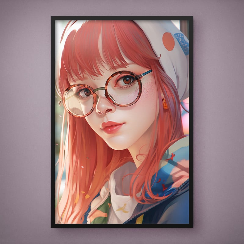 Quadro Decorativo Cute Girl