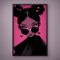 Quadro Decorativo Purple Girl