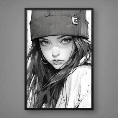 Quadro Decorativo Street Girl