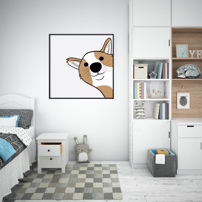 Quadro Decorativo Infantil Hi, Dog!