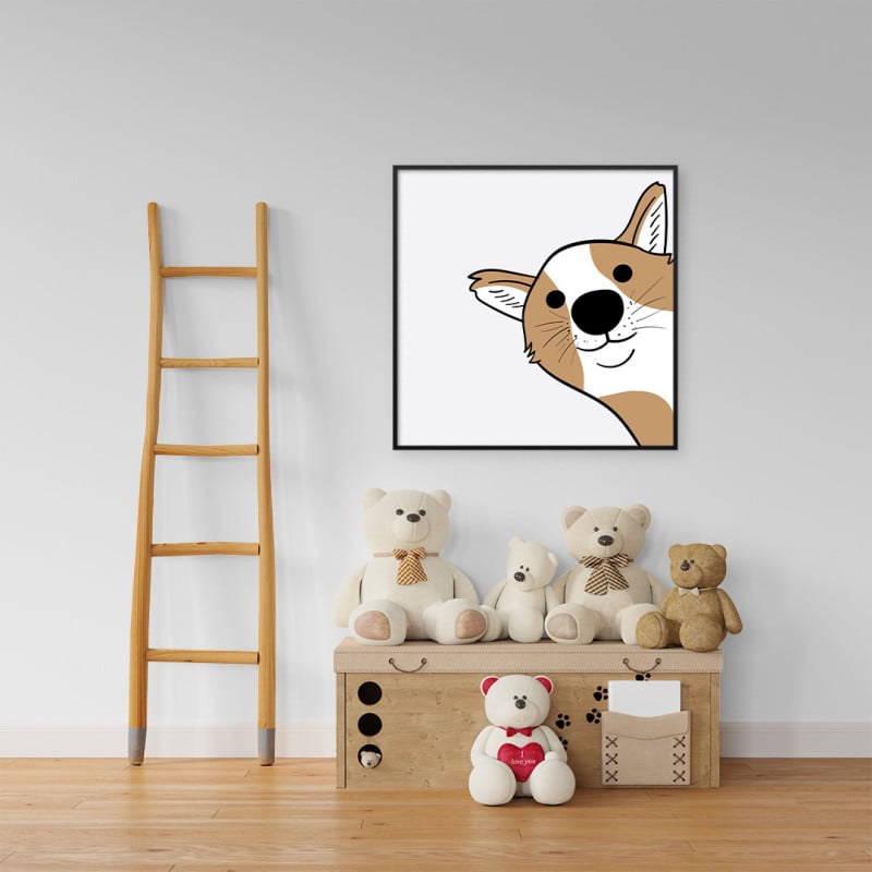 Quadro Decorativo Infantil Hi, Dog!