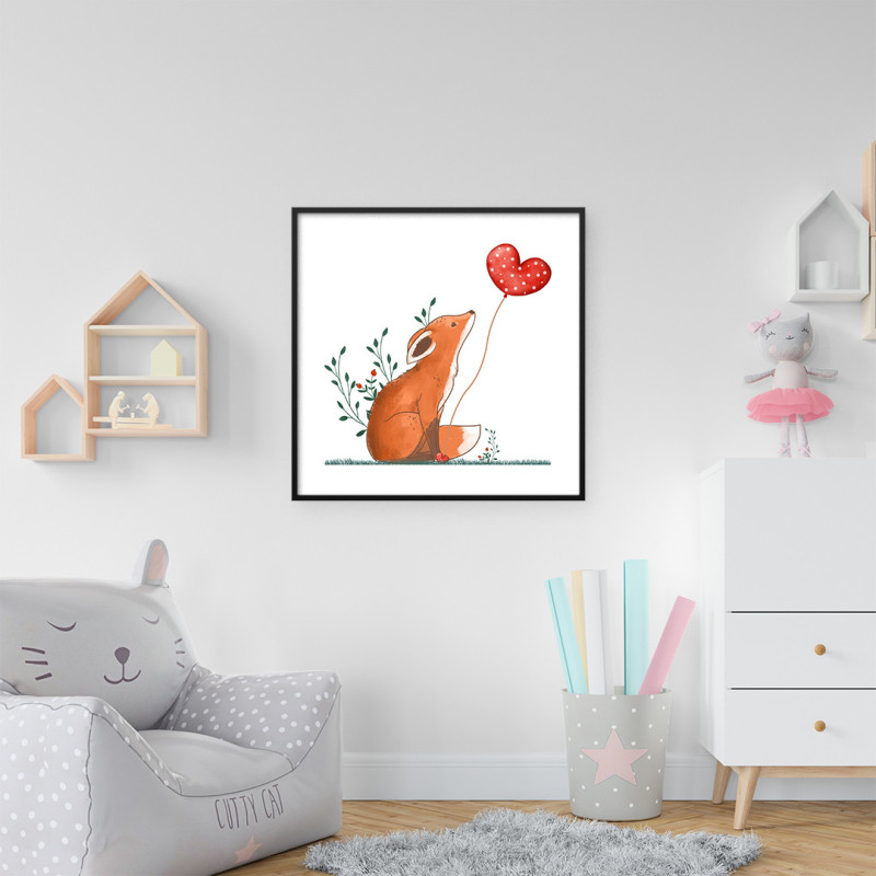 Quadro Decorativo Infantil Raposinha