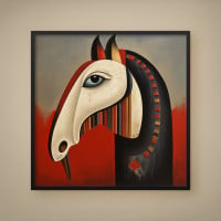 Quadro Decorativo Cavalo Místico