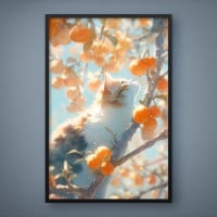 Quadro Decorativo Gatinho a Espreita