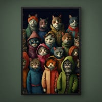 Quadro Decorativo Gatinho Majestoso